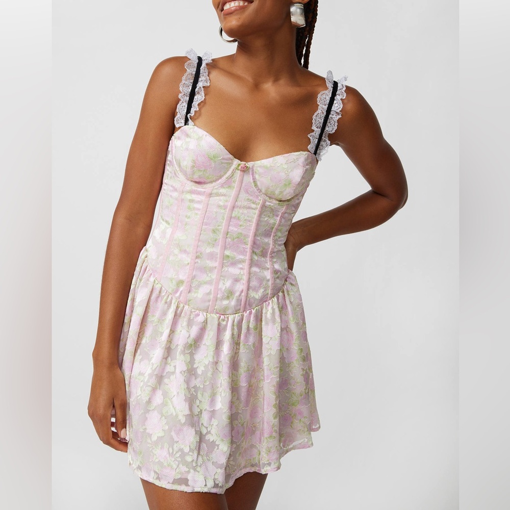 For Love and Lemons Tatiana Mini Dress Size Medium NWT